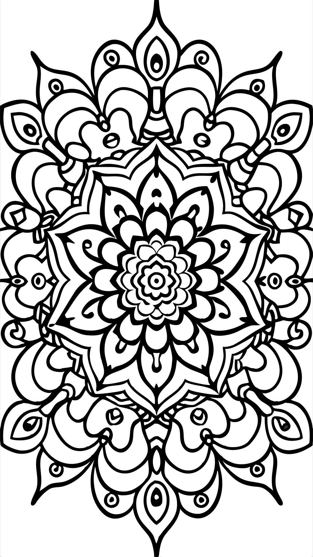 trippy abstract coloring pages